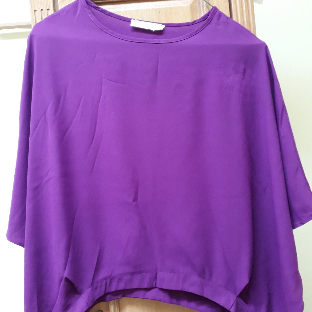 Women Pixie + Ivy purple top